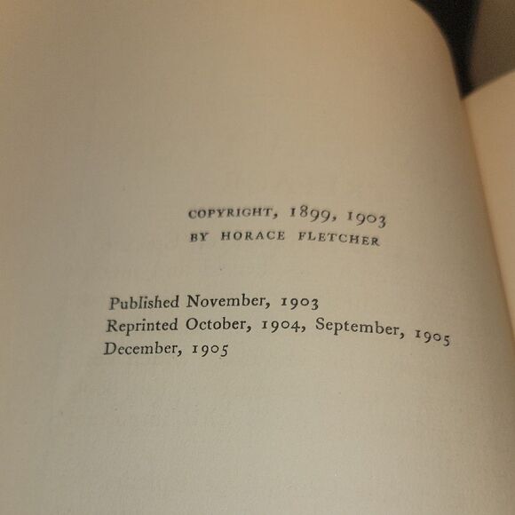 The New Glutton or Epicure by Horace Fletcher - Picture 4 of 5